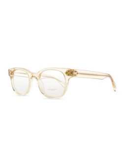 Afton Clear Mens Fashion Glasses, Buff   Oliver Peoples   Clear