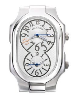 Large Signature Stainless Steel Watch   Philip Stein   Gray (LARGE )