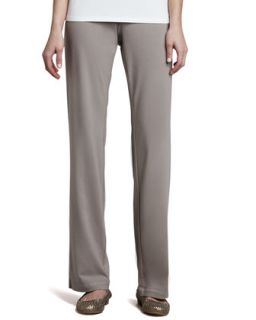 Womens Organic Cotton Jersey Pants   Eileen Fisher   Black (X SMALL (2/4))