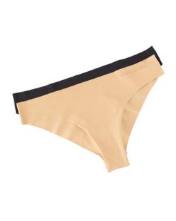 Womens Invisible Brazilian Briefs   La Perla   Nude (X SMALL)