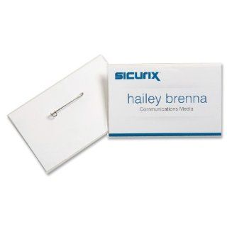 Baumgartens Sicurix Printable Pin Style Badge Kit (BAU67671) : Badge Holders : Office Products