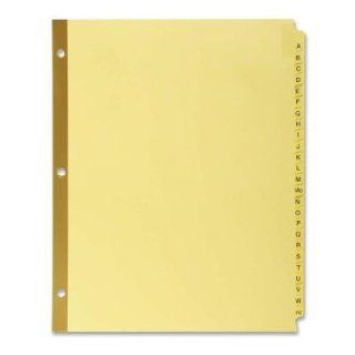KLF22125   Index Dividers, Preprinted, Laminated Tabs, A Z, 11x8 1/2, CL : Binder Index Dividers : Office Products