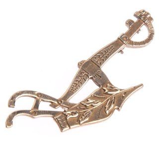 Swords Into Plowshares Brooch Pin: Brooches And Pins: Jewelry