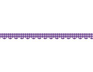 Teacher Created Resources Purple Plaid Border Trim, Purple Plaid (4697) : Themed Classroom Displays And Decoration : Office Products