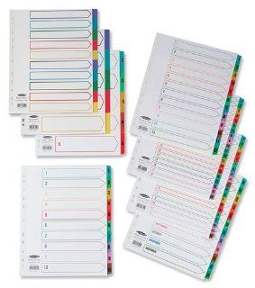 CONCORD INDEX 1 31 P/POCKET MULTI CS100 : Binder Index Dividers : Office Products
