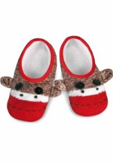 Sock Monkey Knit Footie Slipper Socks   CLOSEOUT at  Womens Clothing store