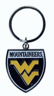 NCAA West Virginia Mountaineers Keychain Metal Shield : Sports Fan Keychains : Sports & Outdoors