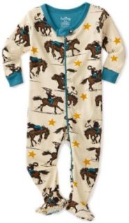 Hatley   Baby Boys Infant Cowboys All Over Footed Coverall, Natural, 6 12 Months Clothing