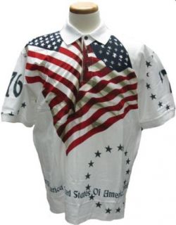 Allover Patriotic Polo Shirt: Clothing
