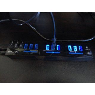 Satechi 10 Port USB 3.0 Hub (9 Port USB 3.0 + 1 iPad Charging Port) 5 Volt, 5 Amp: Computers & Accessories