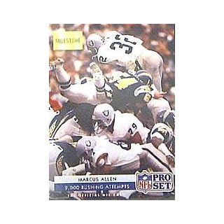 1992 Pro Set #27 Marcus Allen MILE/2, 000 Rushing Attempts at 's Sports Collectibles Store