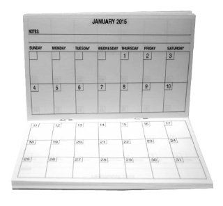 2   2 Year Pocket Calendar 2014 2015 fits Standard Sized Checkbook Cover 3 x 6 Planner Date Book : Appointment Book And Planner Refills : Office Products