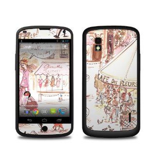 Paris Makes Me Happy Design Protective Decal Skin Sticker (High Gloss Coating) for LG Nexus 4 E960 Cell Phone: Cell Phones & Accessories
