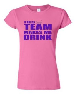 Junior This Team Makes Me Drink Minnesota T Shirt Tee: Clothing