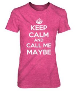Keep Calm And Call Me Maybe T Shirt Funny Music Tee at  Womens Clothing store