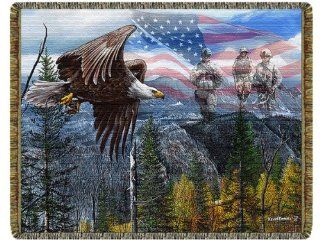 May Freedom Forever Fly Throw 10454   Throw Blankets