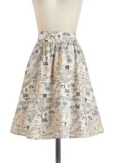 Back to Your Routes Skirt  Mod Retro Vintage Skirts
