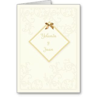Tarjeta de Invitaion de la boda   remolinos elegan Cards