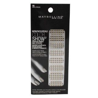 Maybelline Limited Edition Color Show Fashion Prints Nail Stickers   40 Metal Prisms : Beauty Products : Beauty