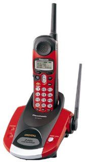 Panasonic GigaRange KX TG2216RV 2.4 GHz Digital Cordless Phone with Headset (Red): Electronics