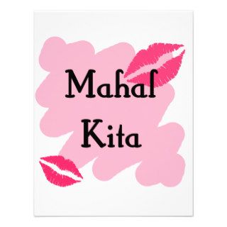 Mahal Kita   Filipino I love you Personalized Invite from Zazzle