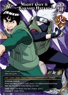 Might Guy & Kakashi Hatake [Eternal Rivals] Super Rare N 1525 Naruto Shippuden Collectible Card: Toys & Games