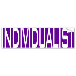 Individualist Bumper Sticker