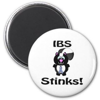 IBS Stinks Skunk Awareness Design Fridge Magnet