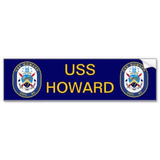 USS Howard DDG 83 Bumper Sticker