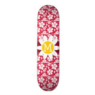 Tropical Fuschia Hibiscus; Daisy Skateboard Decks