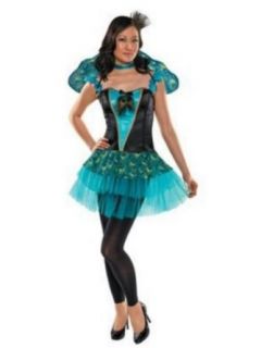 Disguise Womens Miss Peacock Costume Size Medium (8 10): Clothing