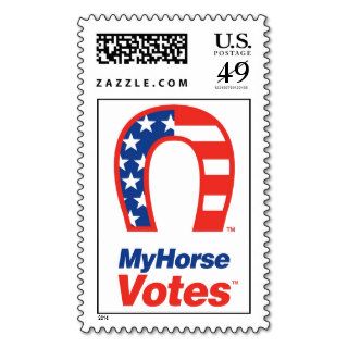 My Horse Votes Stamp