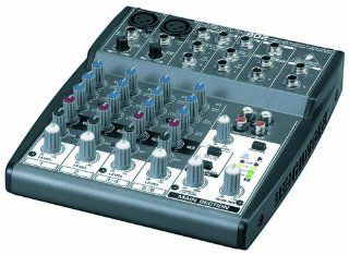 Behringer Xenyx 802 Premium 8 Input 2 Bus Mixer with Xenyx Mic Preamps and British EQs: Musical Instruments