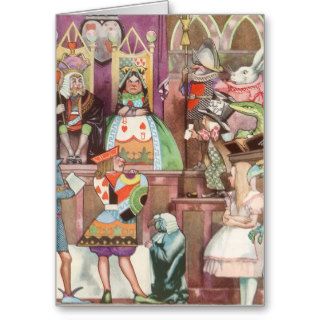 Vintage Alice in Wonderland, Queen of Hearts Card