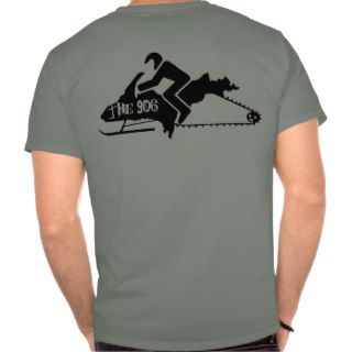 "Sled" Stone Green colored UP snowmobile t shirt