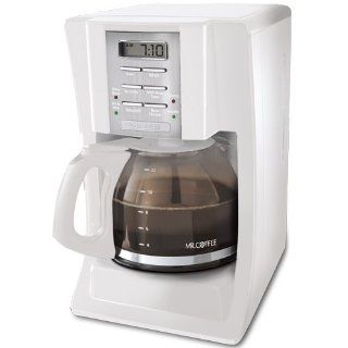 Mr. Coffee SJX20 12 Cup Programmable Coffeemaker, White: Drip Coffeemakers: Kitchen & Dining