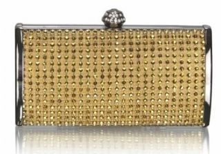 Gold Diamantes Sparkly Clutch Evening Bag KCMODE: Evening Handbags: Shoes