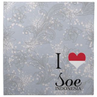 I Love Soe, Indonesia Cloth Napkins
