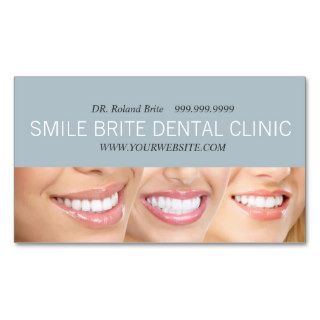 Dental Dentist Dentistry Doctor Teeth Smile Care Business Card Template
