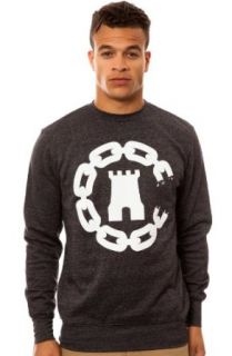 Crooks and Castles Men's Chain C Castle Crewneck Sweatshirt Large Black Speckle at  Mens Clothing store Athletic Sweatshirts