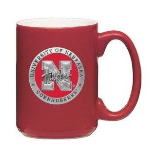 Nebraska Cornhuskers Red Coffee Mug Set : Sports Fan Coffee Mugs : Sports & Outdoors