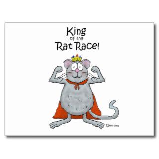 Funny King of the Rat Race Boss Boss's Day Post Cards
