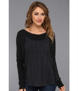 Free People Luella Pullover Washed Black