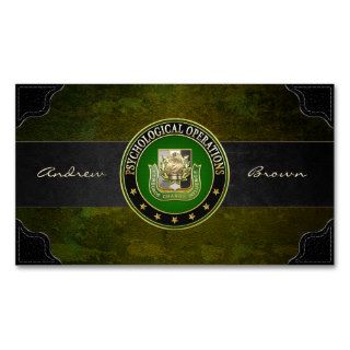 [154] PSYOP Regimental Insignia [Special Edition] Business Card Template