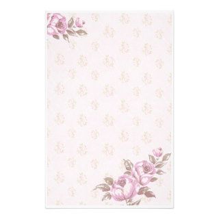 Vintage Floral Stationery Paper