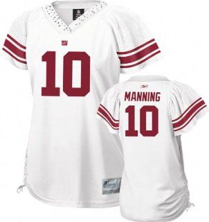 Eli Manning White Reebok Field Flirt New York Giants Women's Jersey   XX Large : Athletic Jerseys : Sports & Outdoors
