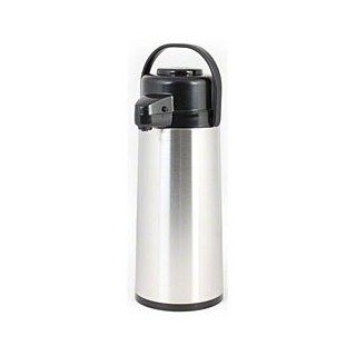 3 L Glass Lined Stainless Steel Airpot with Push Button   Thunder Group ASPG030: Kitchen & Dining