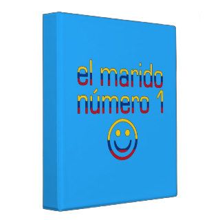 El Marido Número 1   Number 1 Husband in Colombian Vinyl Binder