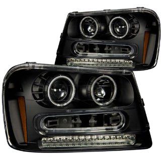 Anzo USA 111127 Chevrolet Trailblazer Black Projectors w/Halos Headlight Assembly   (Sold in Pairs) Automotive