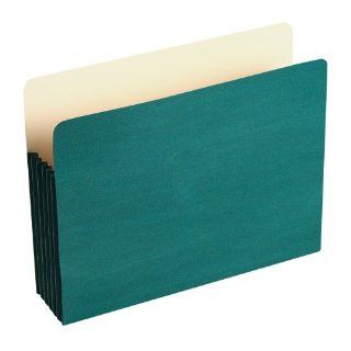Wilson Jones Colorlife Recycled (50%) Expanding File Pockets, Letter Size, 5 1/4" Expansion, Green, 10/box, WCC66G : Expanding File Jackets And Pockets : Office Products